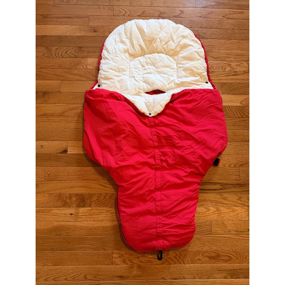 Lillebaby EuroTote BundleUp Soft Carrycot Bunting Bag Red Infant Travel Bed